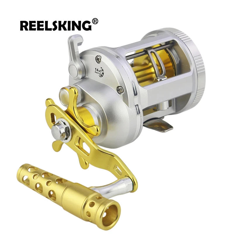 REELSKING التآكل حماية أسود و الشظية الصب طبل عجلة اليد اليمنى ماكس السحب 25 البحر الطعم صب الصيد بكرات REELSKING التآكل حماية أسود و الشظية الصب طبل عجلة اليد اليمنى ماكس السحب 25 البحر الطعم صب الصيد بكرات