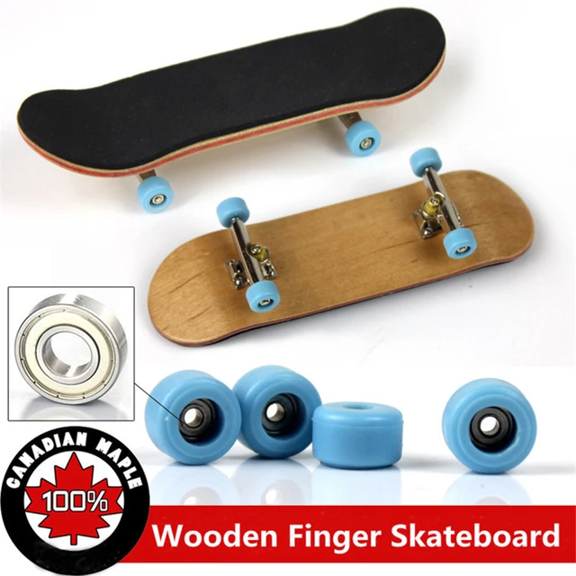 US $6.20 Professional Type Bearing Wheels Skid Pad Maple Wood Finger Skateboard Alloy Stent Bearing Wheel Fi