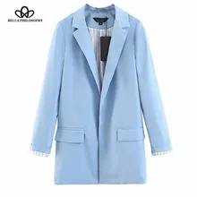 Осенняя Женская куртка с отложным воротником, Офисная Женская Повседневная Верхняя одежда в полоску и горошек, Женское пальто, Блейзер, Женский Топ