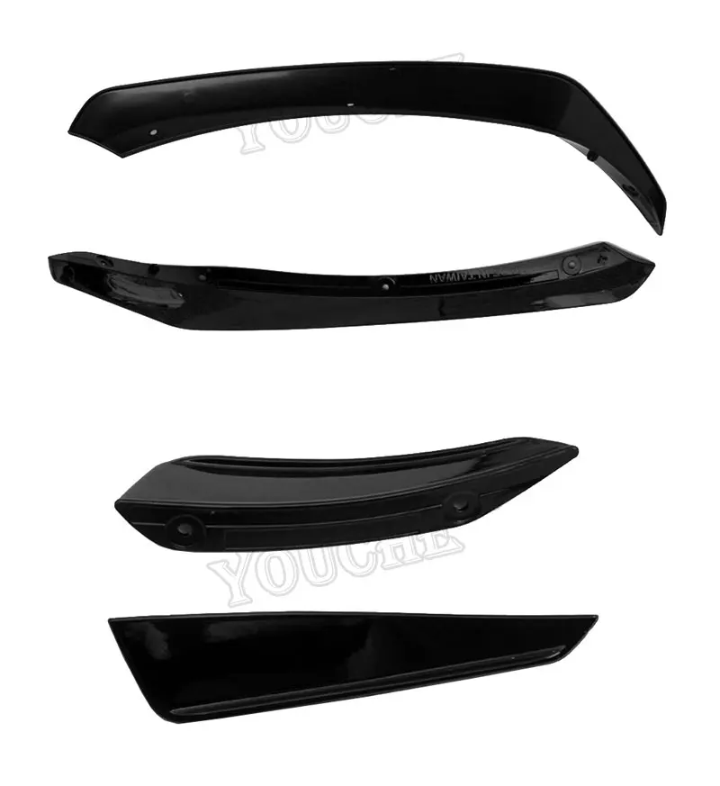 W117 Facelift Front Bumper Lip with Splitters Canards for Mercedes CLA Class C117 CLA180 CLA200 CLA250 CLA45 AMG