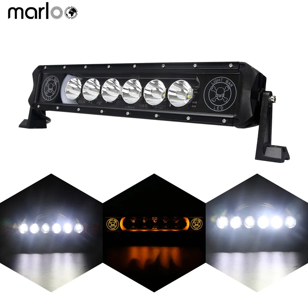 

Marloo New Car 16 Inch LED Light Bar 60W 4x4 Driving Fog Lamps Waterproof For Pickup Trucks Jeep ATV UTV SUV Boat Marine