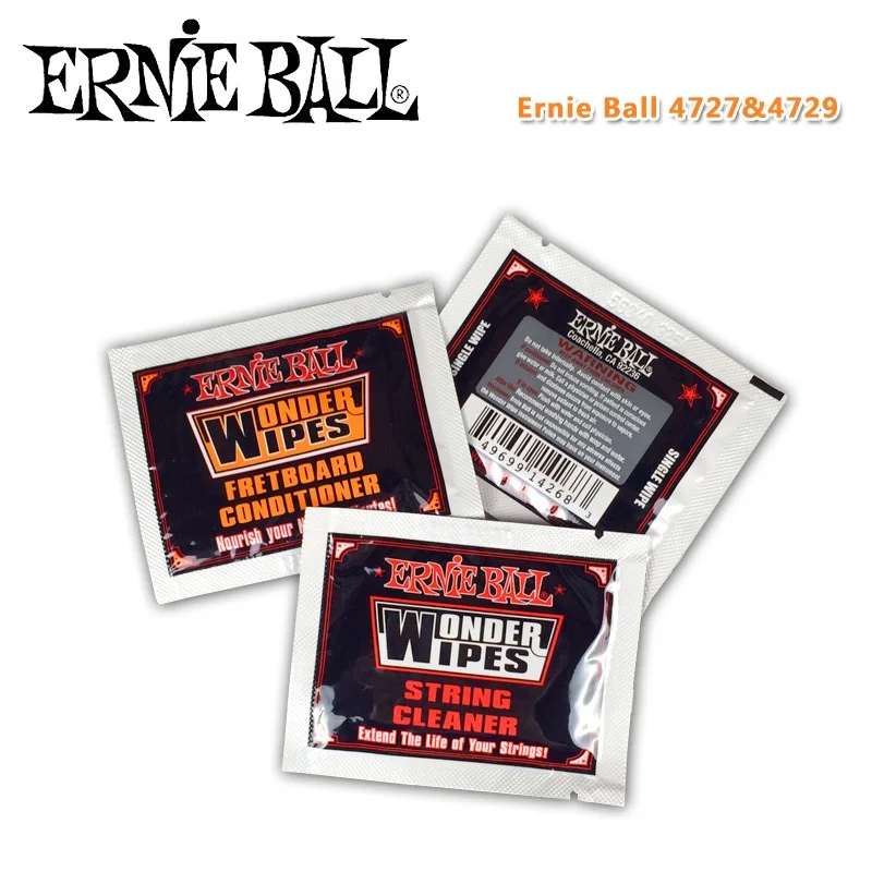 

Ernie Ball Wonder Wipes Fretboard Conditioner / String Cleaner, 1/Pack