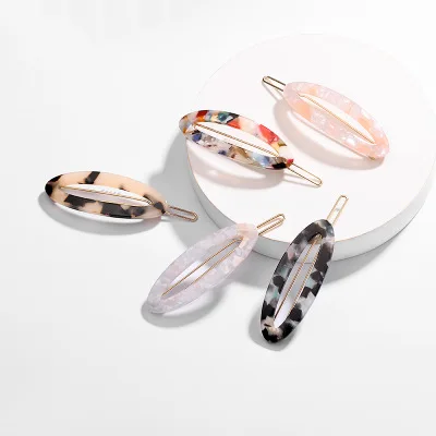 

Elegant Women Barrette Headwear Hollow Bangs Clip Versatile Hairpin Wild Side Clip Lady Simple Hair Clip Hair Accessories