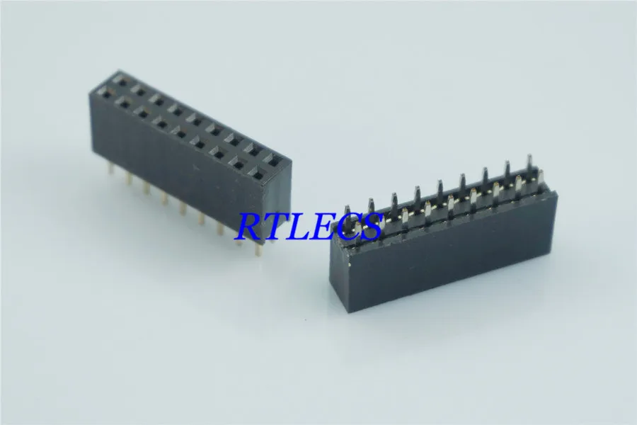 100 шт. 2 54 мм 0 &quotшаг 2x9 18-контактный двухрядный разъем PCB с внутренней резьбой через