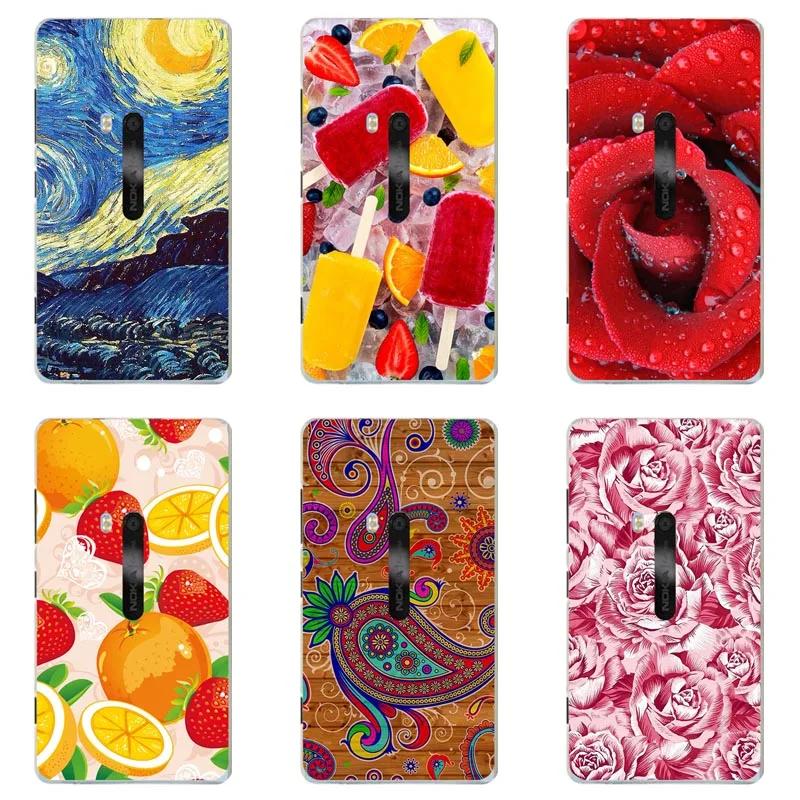 

Luxury Printing Case For Nokia Lumia 920 Art Print Flower Cell Phone Cover Rose Funda Cute Animal Coque