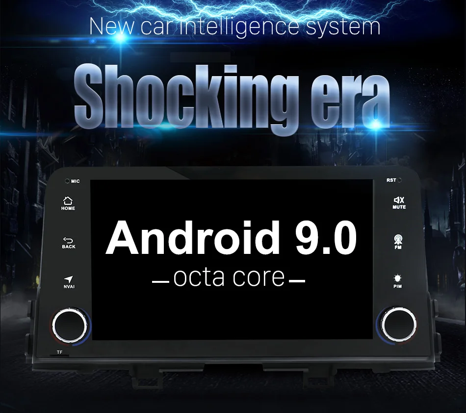 Sale Android 9.0 Octa 8 core car dvd for Kia Picanto morning 2017 2018 GPS gps navigation car multimedia player video radio player 1