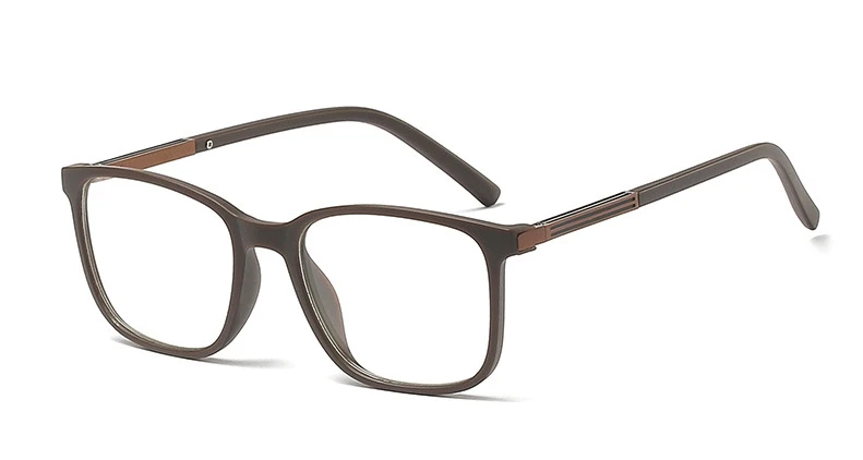 TR90 Ретро квадратные оправы для очков для мужчин и женщин Оптические модные компьютерные очки 45804 - Цвет оправы: C3 brown