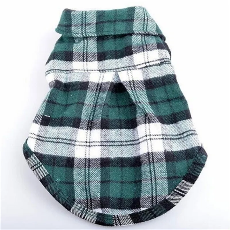 

ZHPZPET 3 Colors Plaids Shirt Lapel Costume Clothes T-shirt Autumn Spring Clothing For Pet Dogs Cat And Other Small Animals Hot