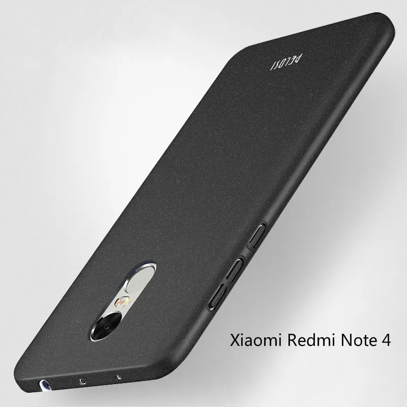 

PELOSI for xiaomi redmi note 4 case ultra thin sandstone case back hard shell frosted cover for xiaomi redmi note 4 Phone