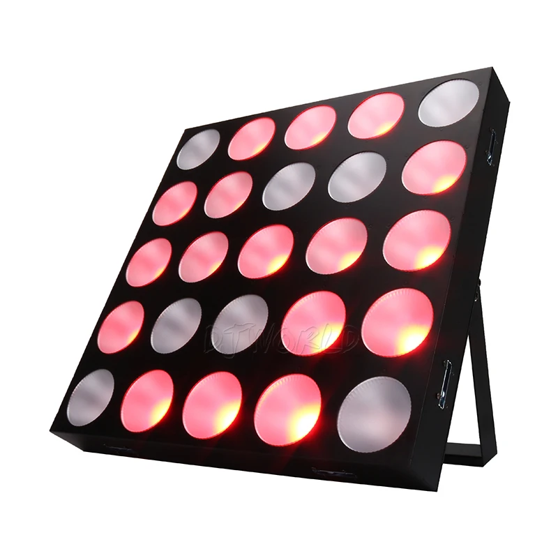 Djworld LED 25x30W RGBW Blinder Matrix DMX512 Stage Effect Lighting Good For DJ Disco Party Bar Wedding Decorations Best Seller