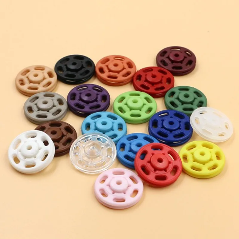 

15PCS 10MM Buttons Resin Snap Button Press Fasteners Quilt Cover Sheet Garment DIY Accessories Clothes Clips Sewing Tool