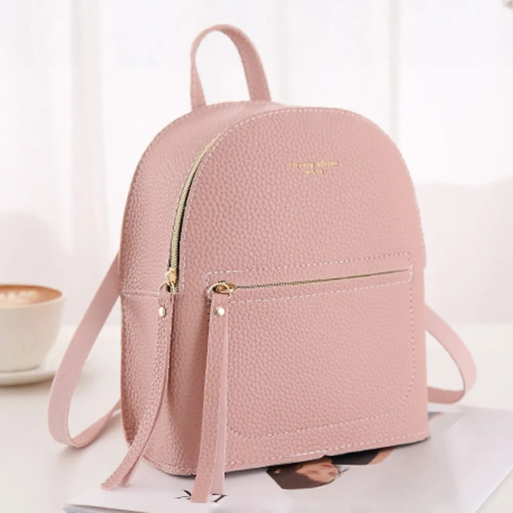 

New Designer Fashion Women Backpack Mini Soft Touch Multi-Function Small Backpack Female Ladies Shoulder Bag Girl Purse