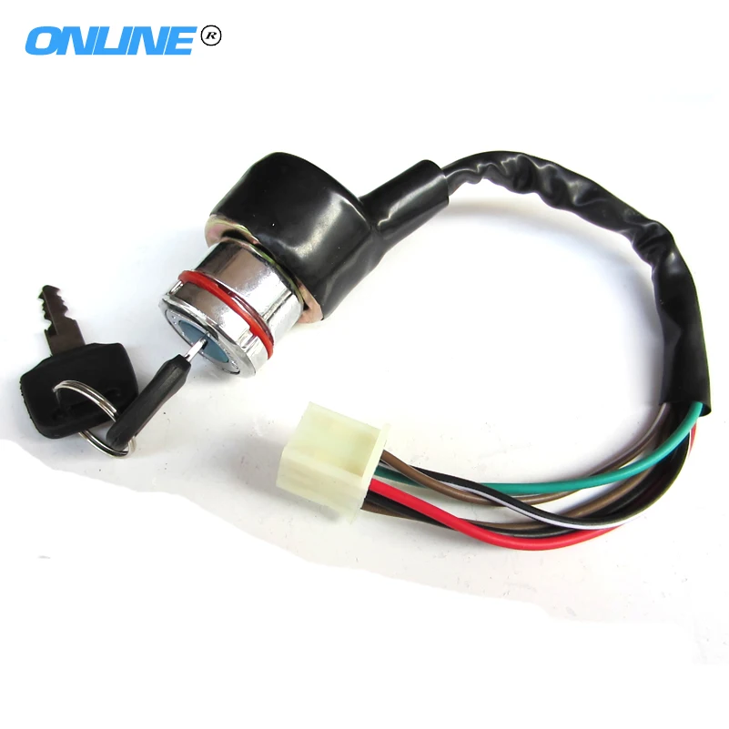 

6 WIRES IGNITION KEY SWITCH 90cc 125cc 150cc GOKART ATV DIRT PIT BIKE