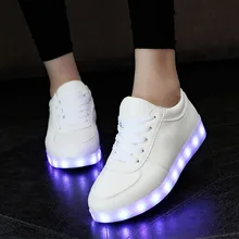 Luminous Sneakers Tenis Led Feminino Basket Led Enfant Light Up Trainers Kid Casual Boy Girl Led
