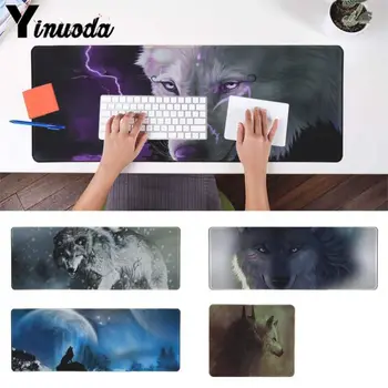 

Yinuoda New Design Cool Wolf Durable Rubber Mouse Mat Pad Size for 18x22cm 20x25cm 25x29cm 30x90cm 40x90cm