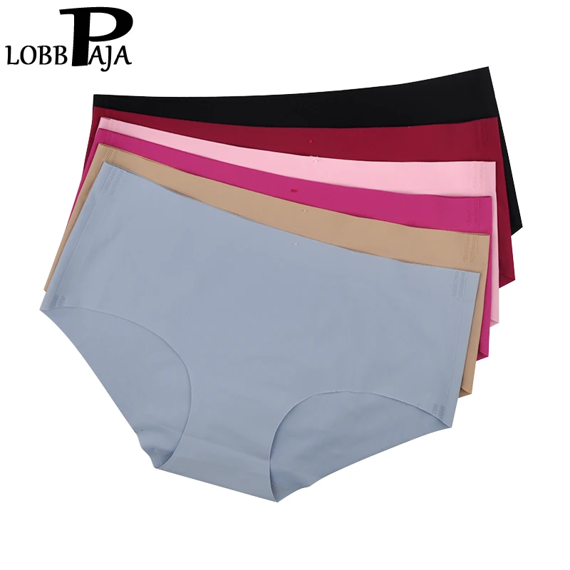 Нижнее белье LOBBPAJA 6 шт. бесшовные летние женские трусы с низкой талией|seamless underwear