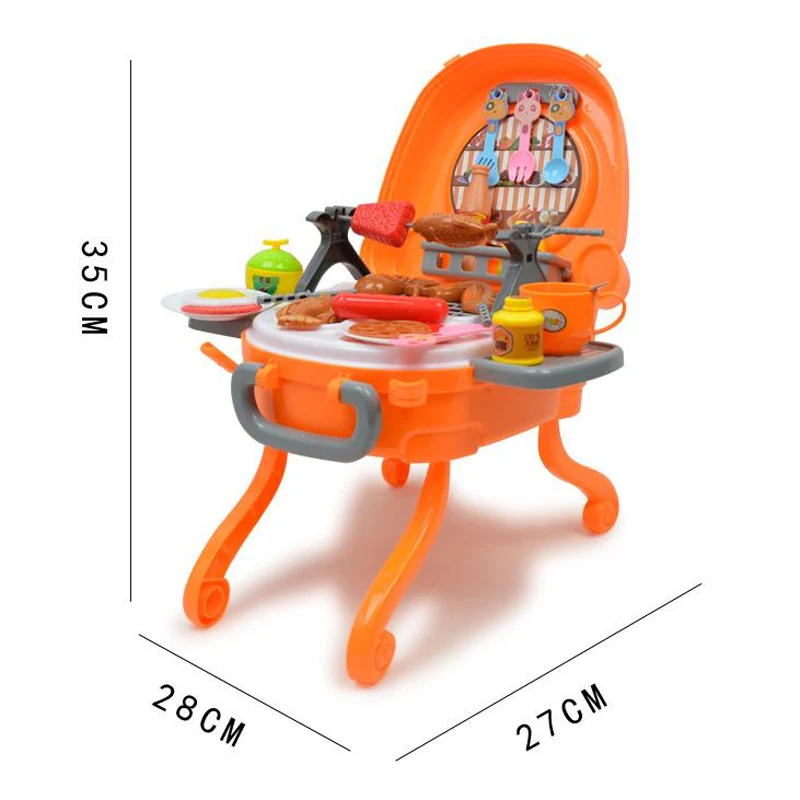 Моделирование кухня Тип игрушечное барбекю набор для детей, чтобы играть на открытом воздухе барбекю печь детские игрушки два № 5 батареи