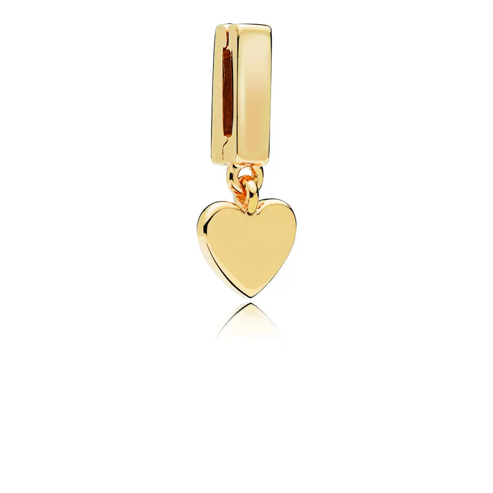 

Floating Heart Dangles for DIY Reflexions Bracelets Women Fashion Golden Plated Reflexions Charms for Silver 925 Jewelry Making
