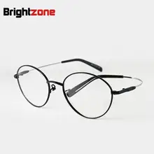 Классический овальной формы памяти титановый металлический гибкий висок для мужчин и женщин оправы для очков оптические очки с оправой RX очки оправы
