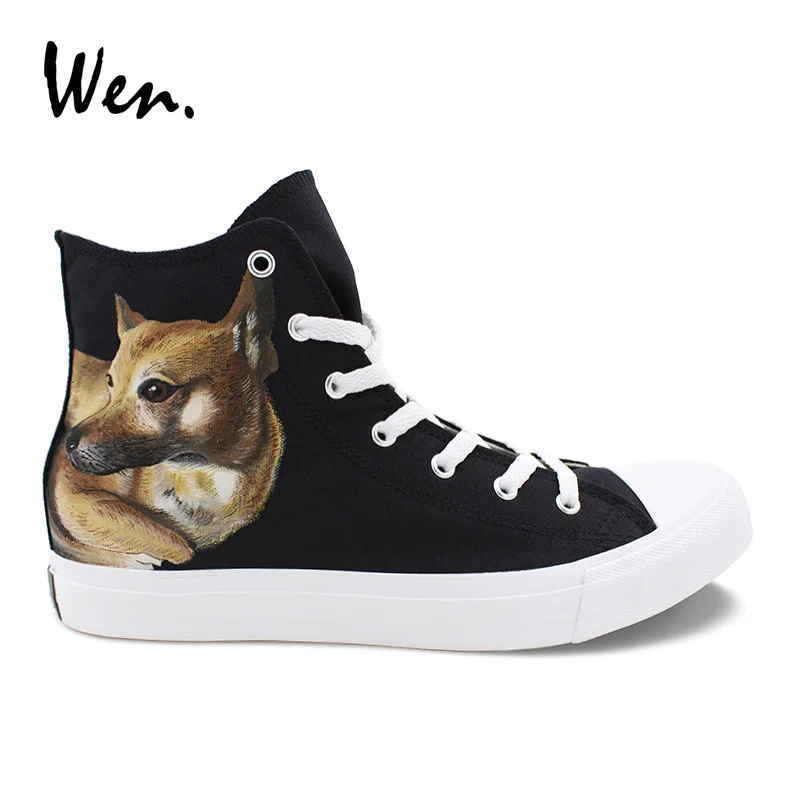 Wen Customize Hand Painted Shoes Chinese Rural Pet Dog Designer