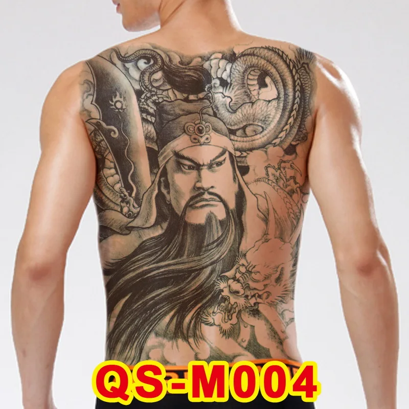 guan yu back tattoo