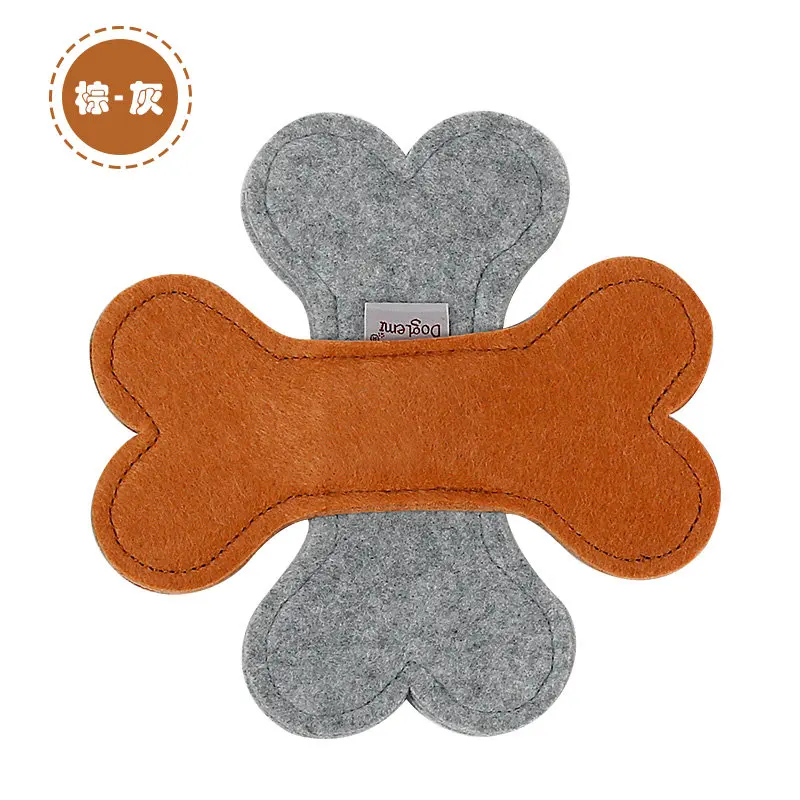 Doglemi игрушки для собак, мягкие летающие игрушки для домашних животных - Цвет: Brown and Grey