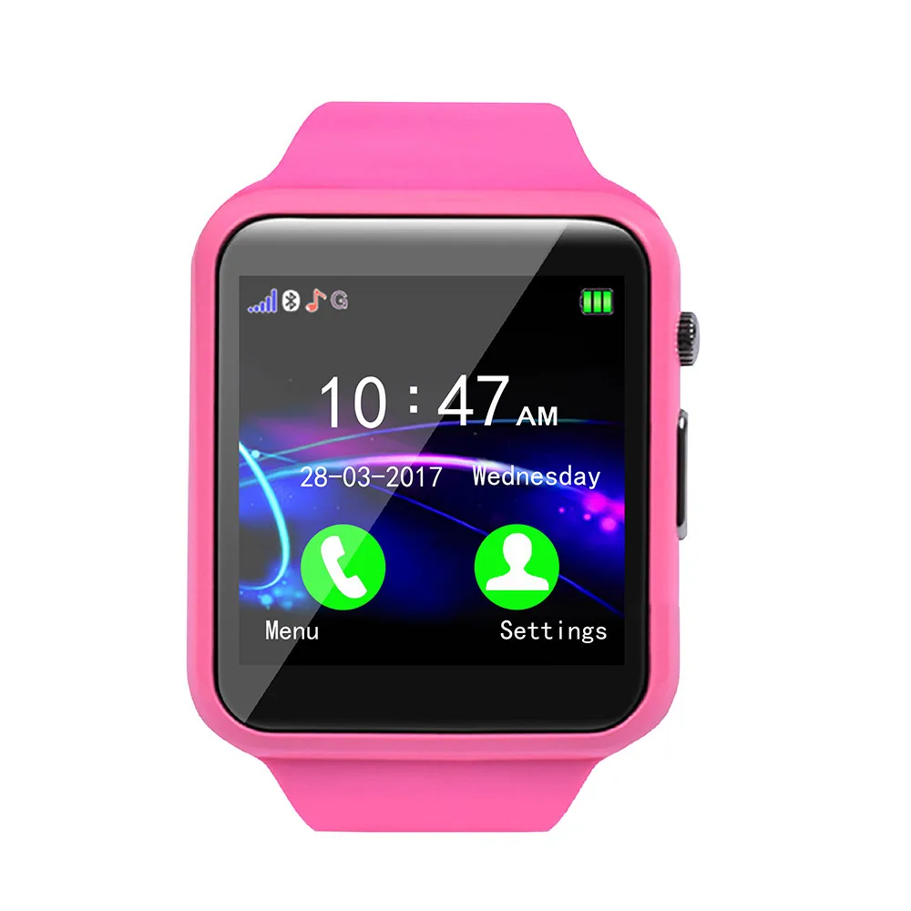 Детские умные часы, gps трекер, IP67, водонепроницаемые, поддержка SIM и tf-карт, до 32 Гб, с камерой, умные часы, часы для IOS Android# A - Цвет: Розовый