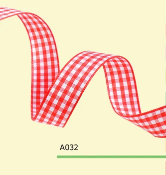 

1-1/2" inch 38mm checked plaid gingham ribbon