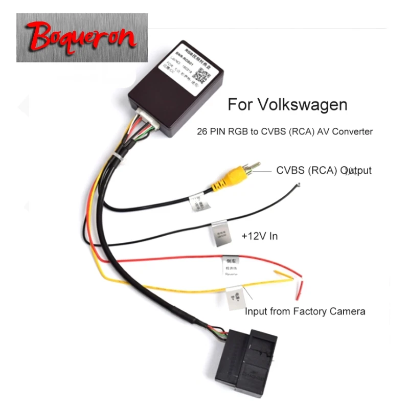 26 PIN RGB to CVBS (RCA) AV Converter for Volkswagen Factory Original ...
