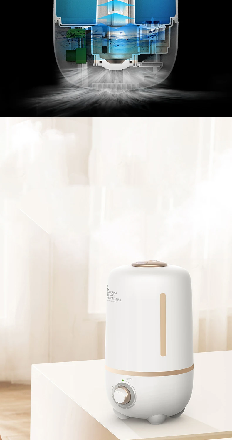Xiaomi deerma 4L Air Humidifier Aroma Essential Oil Diffuser Aromatherapy for Baby Pregnant in Bedroom Home Office Air Purifying (14)