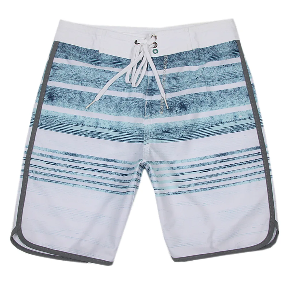 

2019 New Phantom Boardshorts Spandex Summer Board Shorts Men Casual Striped Beach Shorts Straight Drawstring Shorts Hot Sale