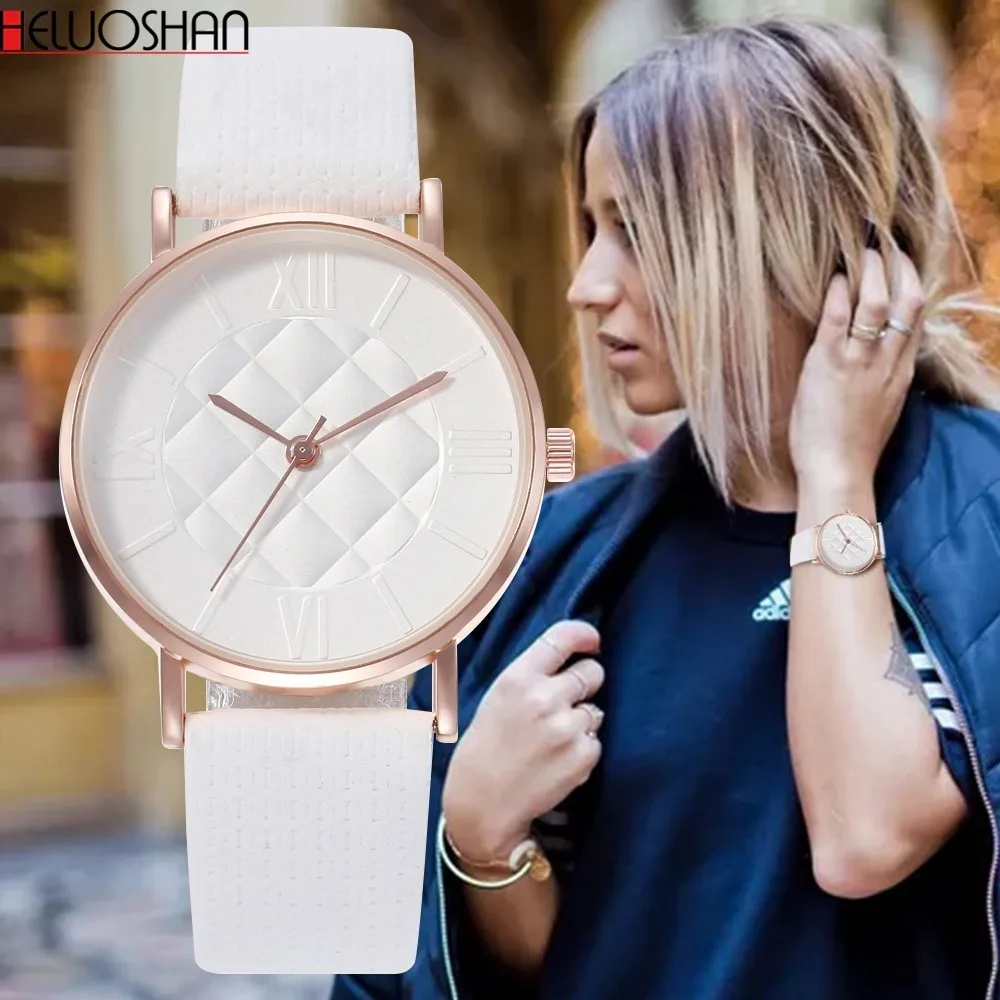 Топ роскошные женские часы-браслет модные женские часы под платье кожаный Аналоговый кварцевые наручные часы# YY Reloj Mujer Часы