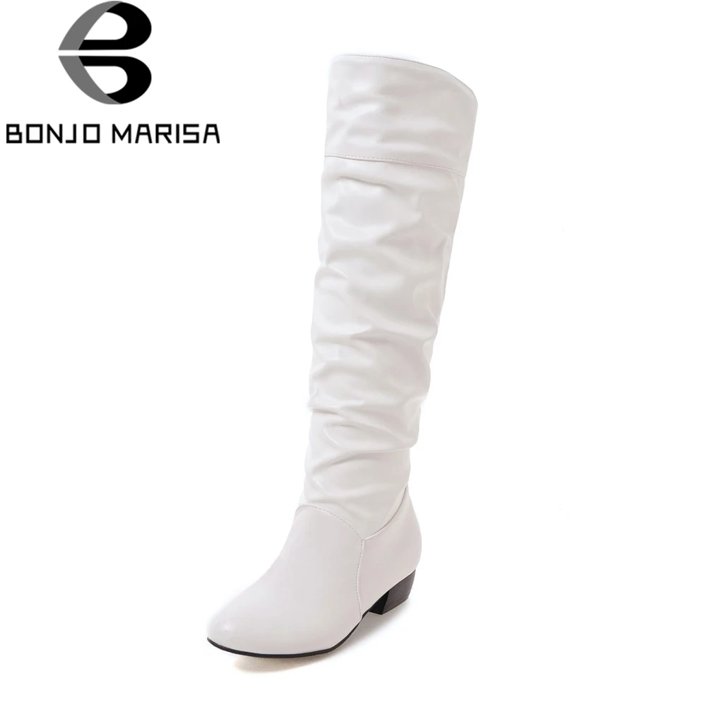 white boots knee high boots