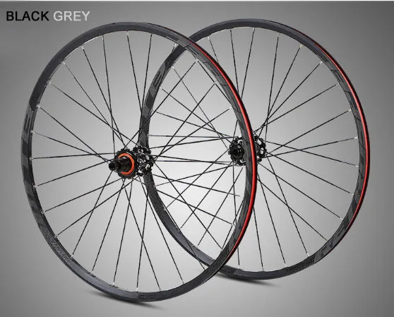 Горный велосипед 27,5 колеса MTB колеса M920-XD275 XD Freewheel углеродный Freehub дисковый тормоз 28 отверстий через ось Алюминиевые Диски - Цвет: Black Grey