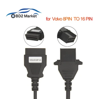 

for Volvo 8 Pin OBD OBD2 Diagnostic Connector for Truck Heavy Duty Diagosis Cable Adapter Free Shipping