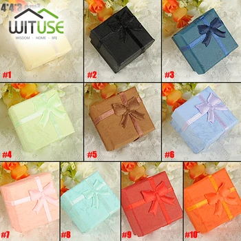 

Cheap Cheap Hot Best Offer 4*4*3cm Bangle Jewelry Ring Earring Watch Gift Carton Box Bowknot Case Package