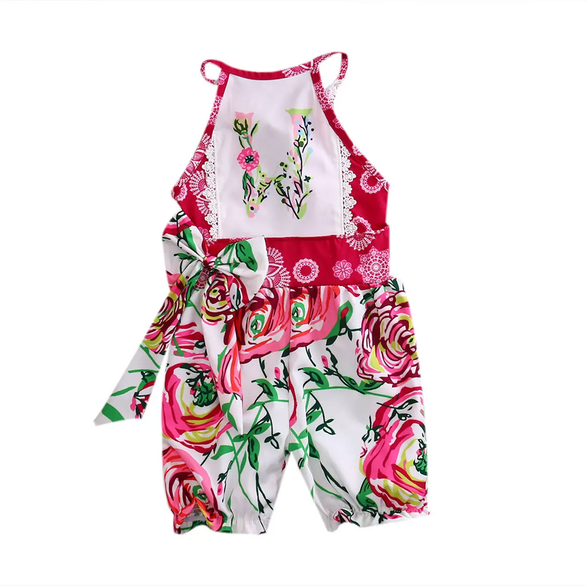 2017 New Fashion Baby Playsuits Summer Sleeveless Infant Baby Girl
