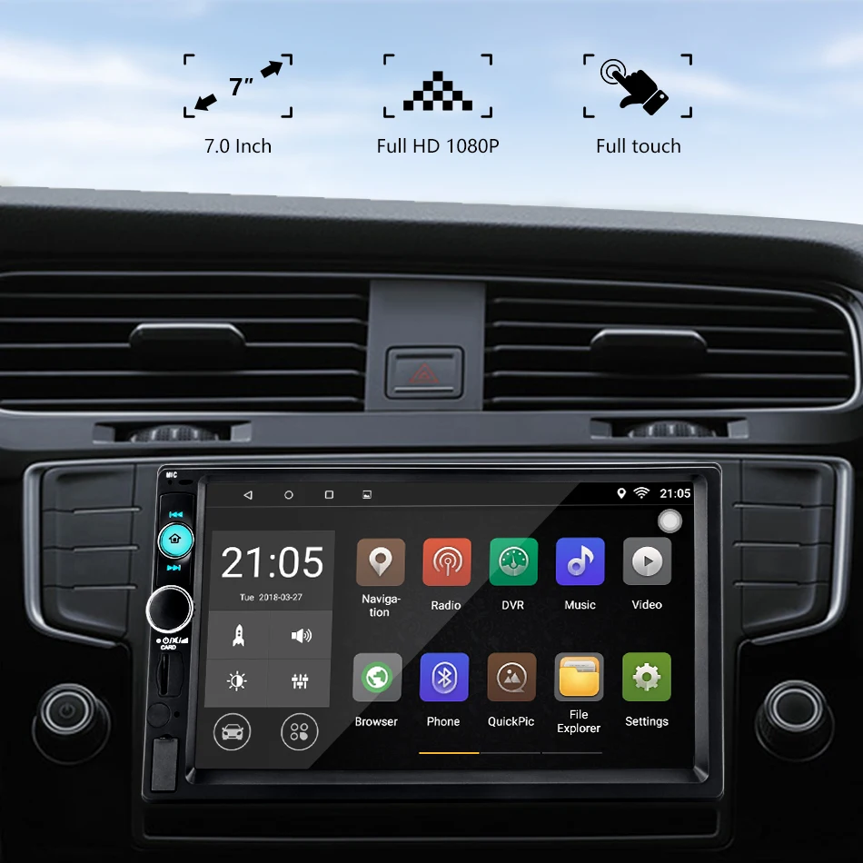 Flash Deal Jansite 7" 2 din Car Radio Android 8.1 Touch Screen Player GPS Navigation Multimedia radio Car Stereo with SD card Backup camera 2 Flash Deal Jansite 7" 2 din Car Radio Android 8.1 Touch Screen Player GPS Navigation Multimedia radio Car Stereo with SD card Backup camera 2