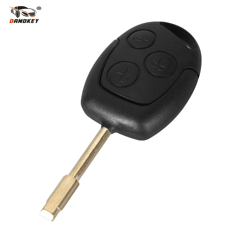 

DANDKEY 3 Buttons Blade Uncut Remote Car Key Shell Case Fob Covers For Ford Focus Mondeo Festiva Fusion Suit Fiesta KA