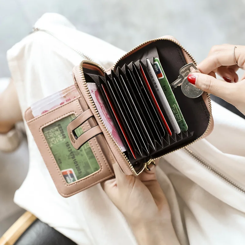 

New Design Women Leather Casual Wallet Soft Touch PU Leather Wallet Female Coin Purse Hot Sales Hasp Wallet Handbag Coin Pocket