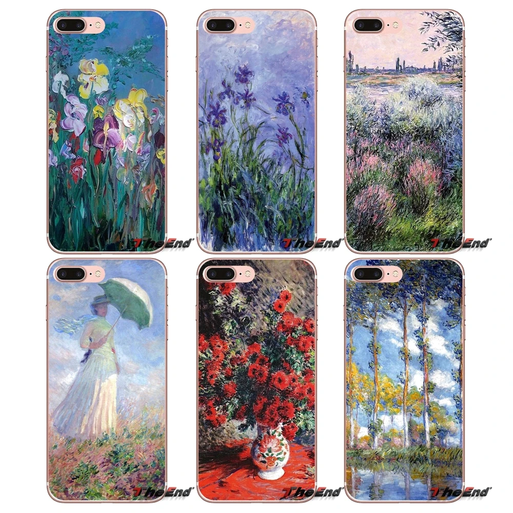 

Claude Monet Impressionism French Soft Case For Samsung Galaxy Note 3 4 5 Grand Core Prime S3 S4 S5 MINI S6 S7 edge S8 S9 Plus