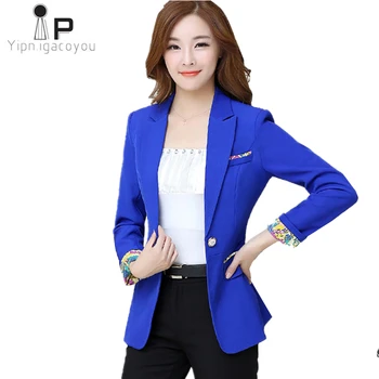 

Women Blazer 2020 New Autumn Korean Fashion Black Long Sleeve Slim Ladies Jackets Blazer Casual Femme Plus Size Outerwear 5XL