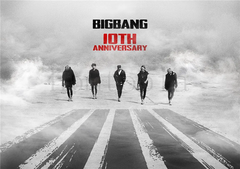 Плакаты BIGBANG Наклейки на стены прозрачные изображения бумажные принты с белым