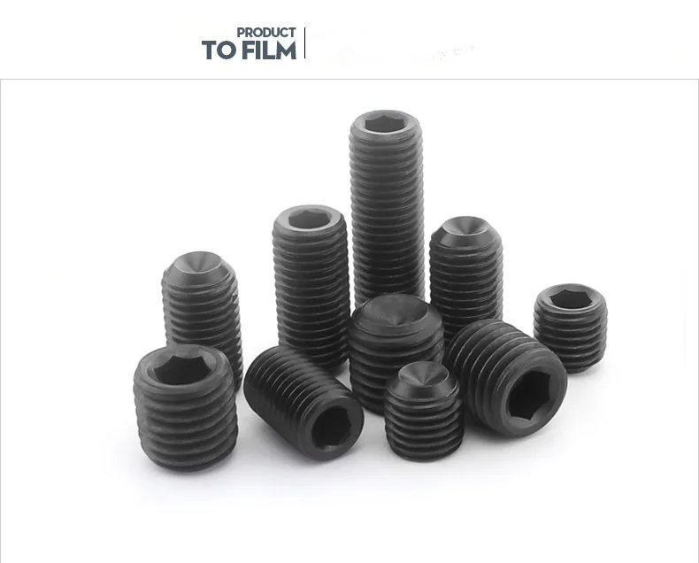 12.9 Class Carbon Steel Allen Head Hex Socket Grub Screw Metal Hex