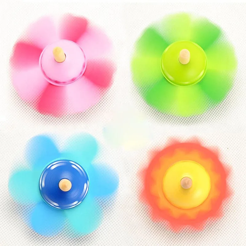 New Flower Rotating Gyro Wooden Gyro Traditional Educational Toys Beautiful Rotating Small Flowers Children's Toys Random Color New Flower Rotating Gyro Wooden Gyro Traditional Educational Toys Beautiful Rotating Small Flowers Children's Toys Random Color