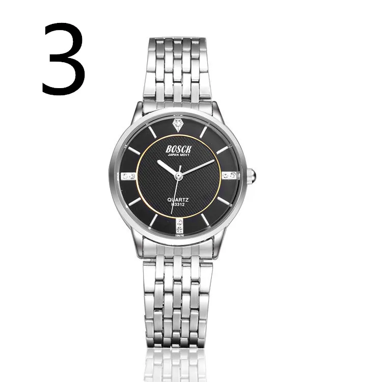 

Wang's men's watch quartz watch men's watch waterproof fashion steel trend middle school students 66#