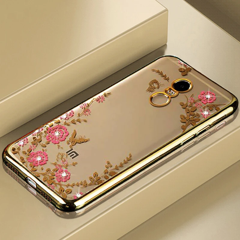 YonLinTan роскошный чехол, чехол, чехол для Xiaomi Redmi Note 4 note4 pro прозрачные телефонные чехлы задняя мягкая силиконовая Силиконовая - Цвет: gold
