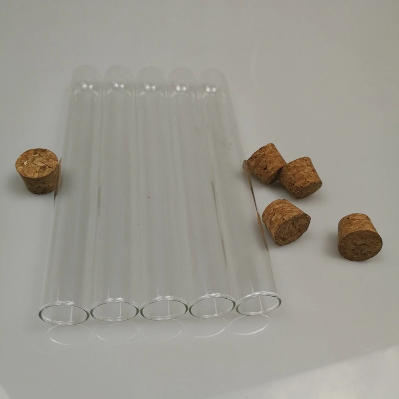 HOT-50Pcs 20X150 мм 30 мл пластиковая пробирка с пробкой, прозрачная Свадебная подарочная трубка посылка