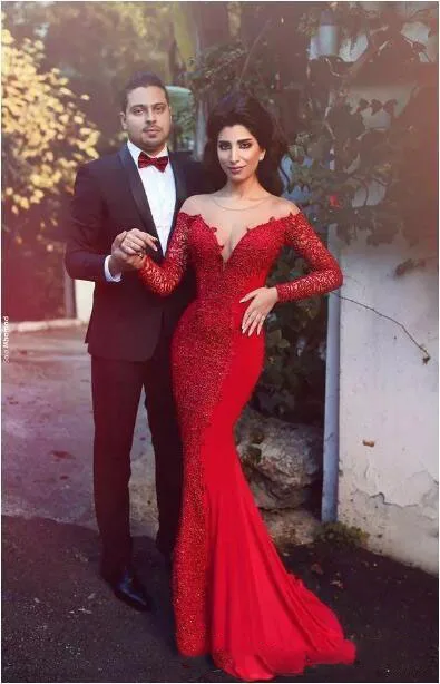 arabic-red-mermaid-dresses-evening-dresses-sheer-jewel-lace-applique-chiffon-beaded-trumpet-long-prom-formal-dress-pageant-gowns