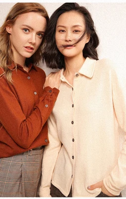 2020 POLO Cashmere Shirt Women's Small Loose Card